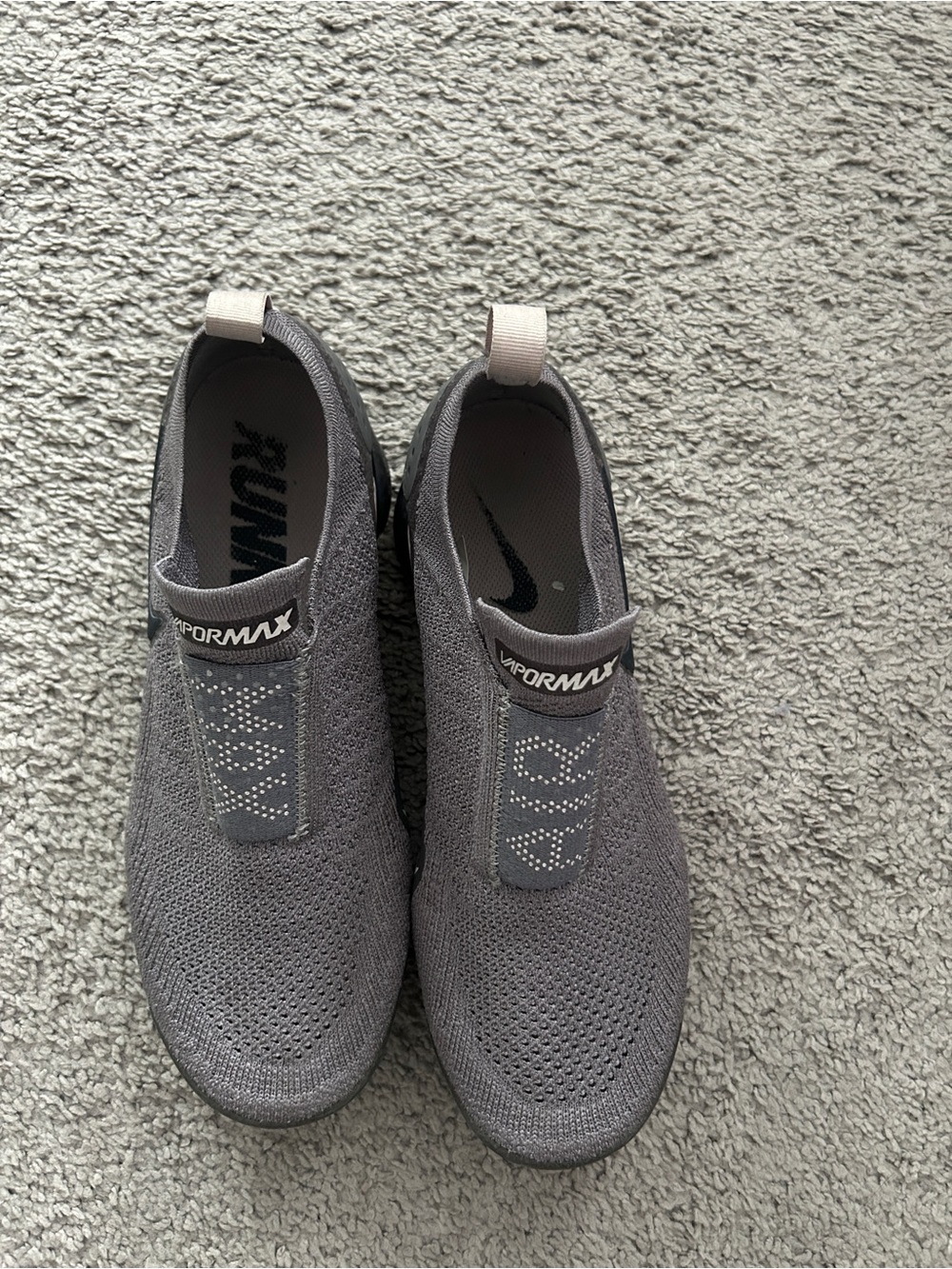 Nike VaporMax Flyknit Slip-On Sneakers - Gray - Picture 7 of 8